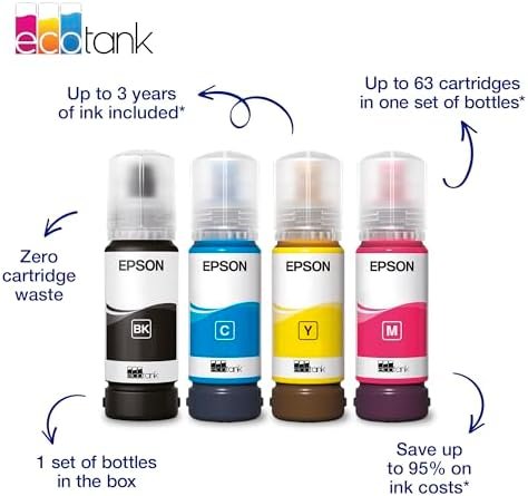 EcoTank ET-2910 | Busy Home Use | Wi-Fi | A4 | Print, Copy, Scan | AirPrint Compatible | Compact | Includes Up To 3 Years of Ink 3