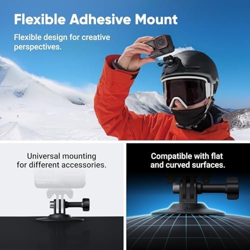 Ace Pro 2 Ski Bundle — 8K Waterproof Action Camera Co-Engineered with Leica, 1/1.3" Sensor, Dual AI Chip, Leading Low Light, Superior Audio, Flip Screen & AI Editing for Vlogs 4