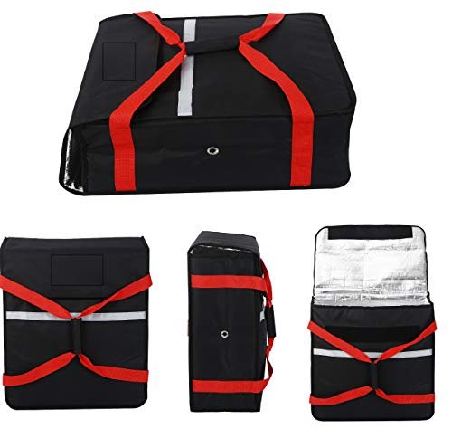 Heavy Duty Pizza Delivery Bag, 20" x 20" x 8" Full Insulated All Sides, 51 x 51 x 20cm 2