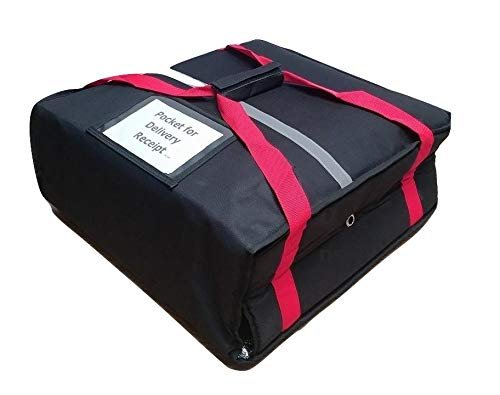 Heavy Duty Pizza Delivery Bag, 20" x 20" x 8" Full Insulated All Sides, 51 x 51 x 20cm 4